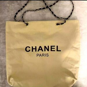CHANEL Linen tote bag